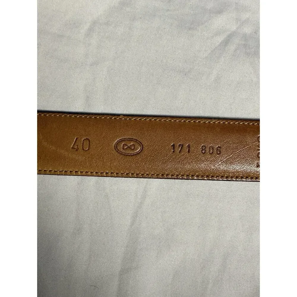 Trafalgar Dress Belt Mens Size 40 Black Hand Polished Cortina Leather Made USA